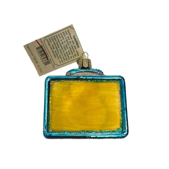 OWC Old World Christmas Blown Glass Ornament 32365 Retro Lunchbox 2018 W/Box NOS - Picture 3 of 9